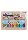 ONY-233-234-235-236 Ahşap Eğitici Puzzle Havaalanı -Onyıl Oyuncak