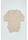 Organik Natural Basic Style Kruvaze Uzun Kol Body Bs17102 Bej