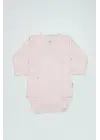 Organik Natural Basic Style Kruvaze Uzun Kol Body Bs17102 Pembe