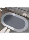 Oval Süper Emıcı Banyo Paspası