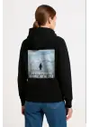 Cool Survivor Penguin Temalı Kapüşonlu Sweatshirt