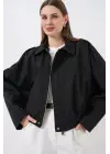 Oversize Kısa Ceket 0732 - Siyah