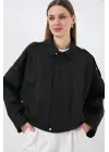 Oversize Kısa Ceket 0732 - Siyah