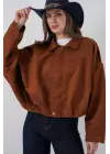 Oversize Süet Ceket 1055 - Y.Kiremit