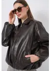 Cool Oversize Suni Deri Ceket