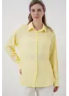 Oversize Viskon Gömlek 3785 - Sarı