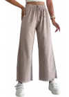 Palazzo Pantolon Paçası Püsküllü -Bej