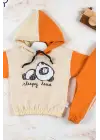 Panda Desenli Kapişonlu Erkek Bebek Takımı