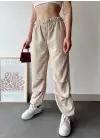 Paraşüt pantolon bej