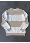 Omarı Modern Ve Şık Parçalı Sweatshirt