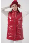 Parlak Şişme Yelek 5218 - Kırmızı