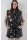 Parlak Şişme Yelek 5218 - Siyah