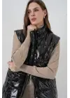 Parlak Şişme Yelek 5218 - Siyah
