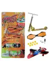 Parmak Kaykay - Skate Board - Paten ve Scooter Oyun Seti - 012-13 - Turuncu