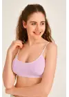 Pedli İp Askılı Pembe ve Siyah Büstiyer 2 adet