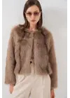 Peluş Kürk Mont 5225 - Bisküvi