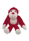 Peluş Maymun 40 cm - Yumuşak Peluş - G5501 - Kırmızı