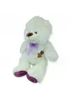Peluş Papyonlu Ayıcık 40 cm - Beyaz