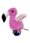 Peluş Ses Tekrarlı Hayvan Bileklik Aksesuar - Pembe Flamingo