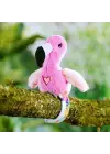 Peluş Ses Tekrarlı Hayvan Bileklik Aksesuar - Pembe Flamingo