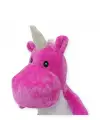 Peluş Sevimli Hayvanlar 20 cm - Koyu Pembe Unicorn
