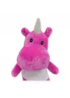 Peluş Sevimli Hayvanlar 20 cm - Koyu Pembe Unicorn