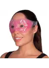 Pembe Jel Boncuklu Göz Maskesi, Soğuk & Sıcak Kullanım Rahatlatıcı Terapi Maskesi