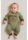Persona Bear Nakışlı % 100 Pamuk Erkek Bebek Tulum