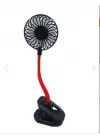 Portatif Işıklı Mini Klipsli Fan
