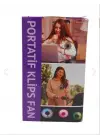 Portatif Işıklı Mini Klipsli Fan