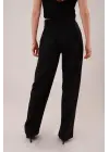 Premium Model Oturtmalı Siyah Pantolon