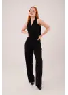 Premium Model Oturtmalı Siyah Pantolon
