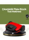 Profesyonel 2000w Tost Makinesi – Ayarlanabilir Termostat Ve Çıkarılabilir Plaka