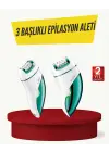 Profesyonel 3 İn 1 Epilasyon Cihazı Led Aydınlatmalı Suya Dayanıklı Şarjlı Vgr Epilatör