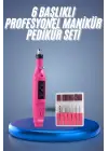 Profesyonel Manikür Pedikür Seti Törpü Makinesi Protez Tırnak Çıkarma