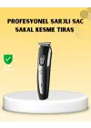 Profesyonel Saç Ve Sakal Kesme Tıraş Makinesi Kablosuz Ergonomik Tasarım