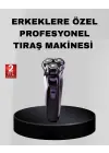 Profesyonel Şarjlı Tıraş Makinesi Ayarlanabilir Başlıklı Kablosuz