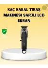Profesyonel Tıraş Makinesi Lcd Ekranlı Turbo Mod Ve Güçlü Motor