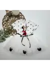 Omarı Mickey Baskılı Puantiyeli Kız Bebek Tütü Elbisesi