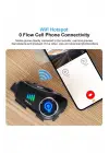 Q28 2x 2 Eşleşmeli Motosiklet Kask Bluetooth Kulaklık 1080p Kamera Su Geçirmez Intercom