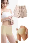 Omarı Dikişsiz Görünmez İz Yapmayan Kadın Mini Şort Boxer Seti