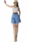 Cool Kemerli Mom Şort