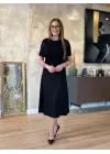 Omarı Rahat Ve Şık Kadın Midi Elbise