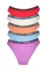 Omarı Pamuklu Kalın Lastik Kadın Slip Külot Seti