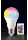 Renk Değiştirebilen Rgb Işıklı Led Ampul A+enerji 15 Watt Led Işık