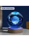 Renk Değiştiren Satürnlü Kız Cam Küre