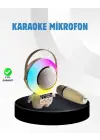 Renkli Işıklı Astronot Mini Bluetooth Speaker Ve Karaoke Mikrofon
