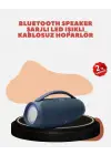 Renkli Led Efektli Suya Dayanıklı Taşınabilir Kablosuz Hoparlör