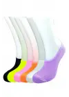 Omarı Renkli Kadın Spor Babet Çorap Seti