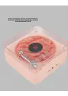 Retro Bluetooth Hoparlör Pembe